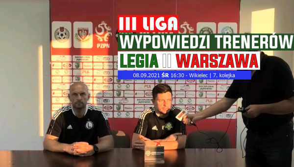 WikielecTV: Konferencja prasowa po meczu GKS Wikielec-Legia II Warszawa