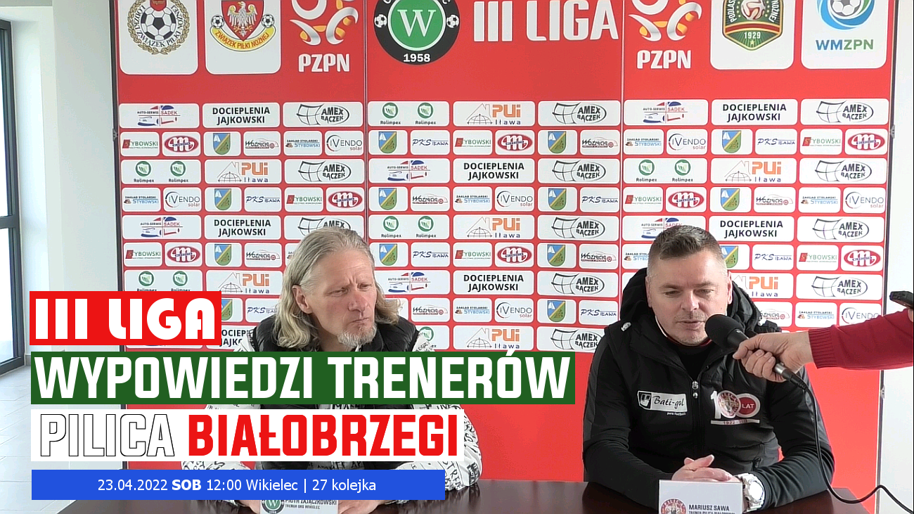 WikielecTV: Konferencja prasowa po meczu z Pilicą Białobrzegi