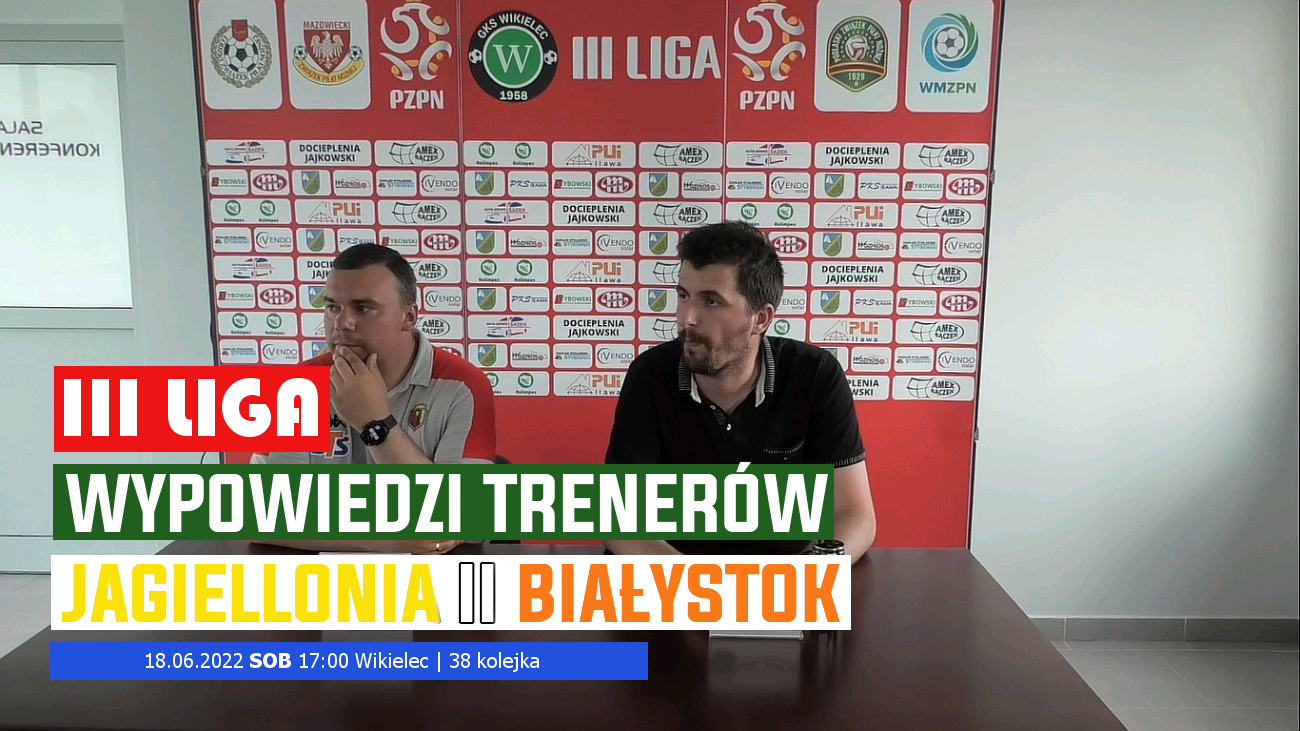 WikielecTV: Konferencja prasowa po meczu z Jagiellonią II Białystok