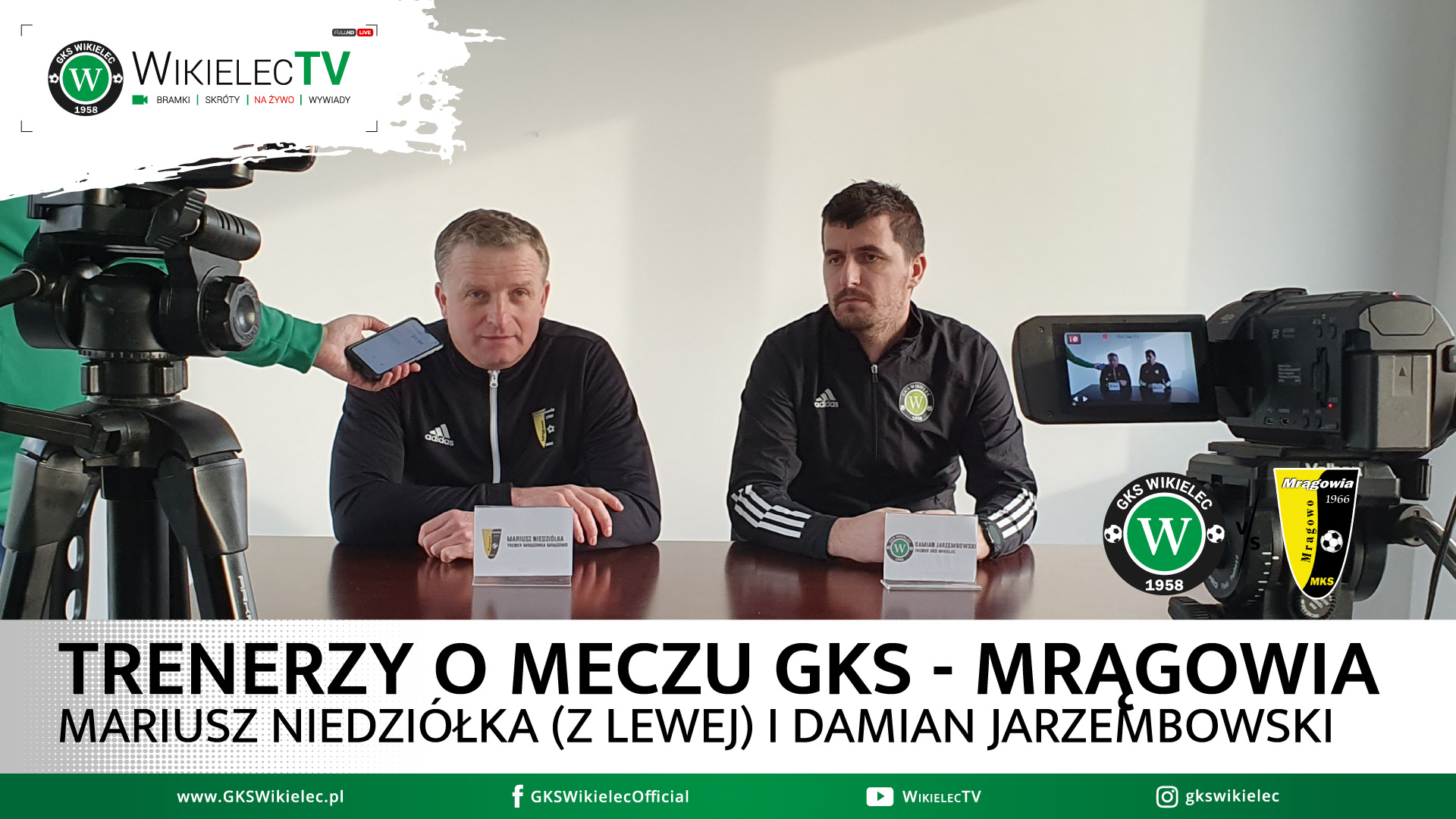 WikielecTV: Konferencja prasowa po meczu GKS Wikielec - Mrągowia Mrągowo 7:0 (3:0)