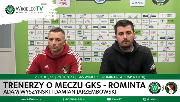 WikielecTV: Konferencja prasowa po meczu GKS Wikielec - Rominta Gołdap 4:1 (0:0)