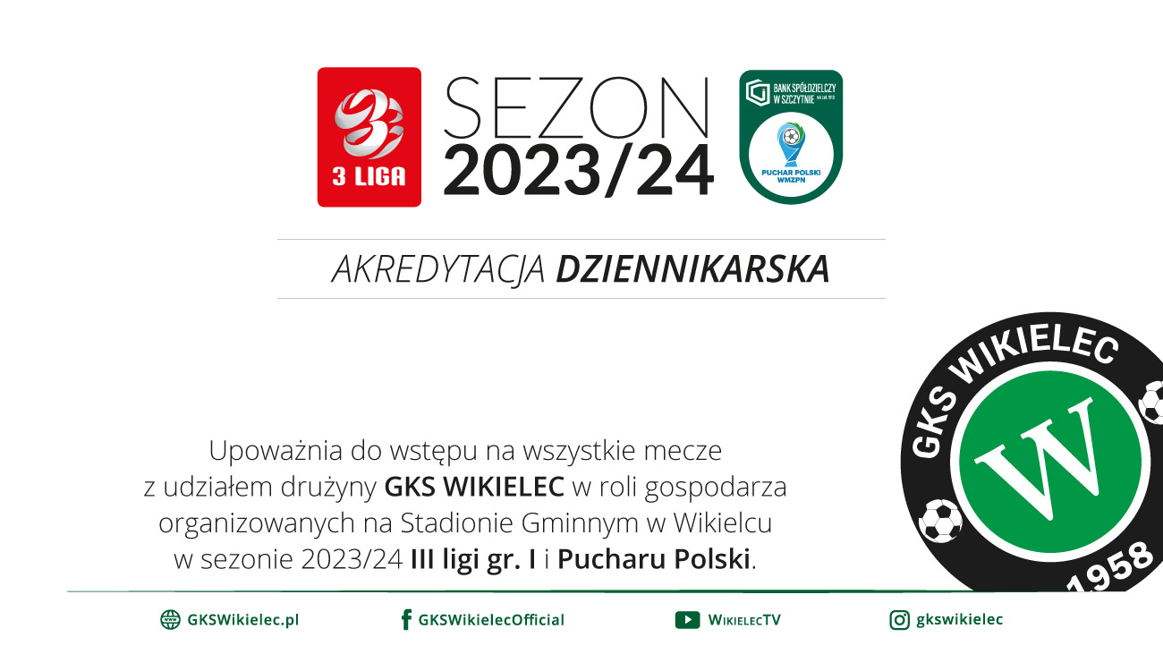 Akredytacje dziennikarskie na sezon 2023/24