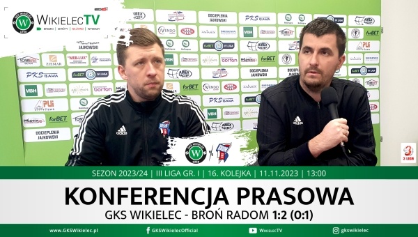 WikielecTV: Konferencja prasowa po meczu z Bronią Radom