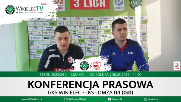 WikielecTV: Konferencja prasowa po meczu z ŁKS-em Łomża
